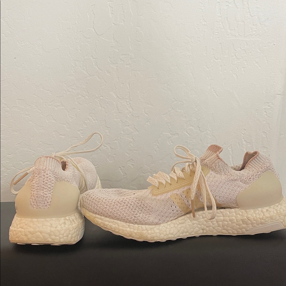 Adidas Ultra Boost Women's White/Cream Knit Sneakers
